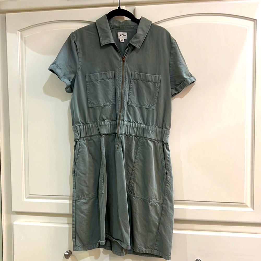 J. Crew green utility dress